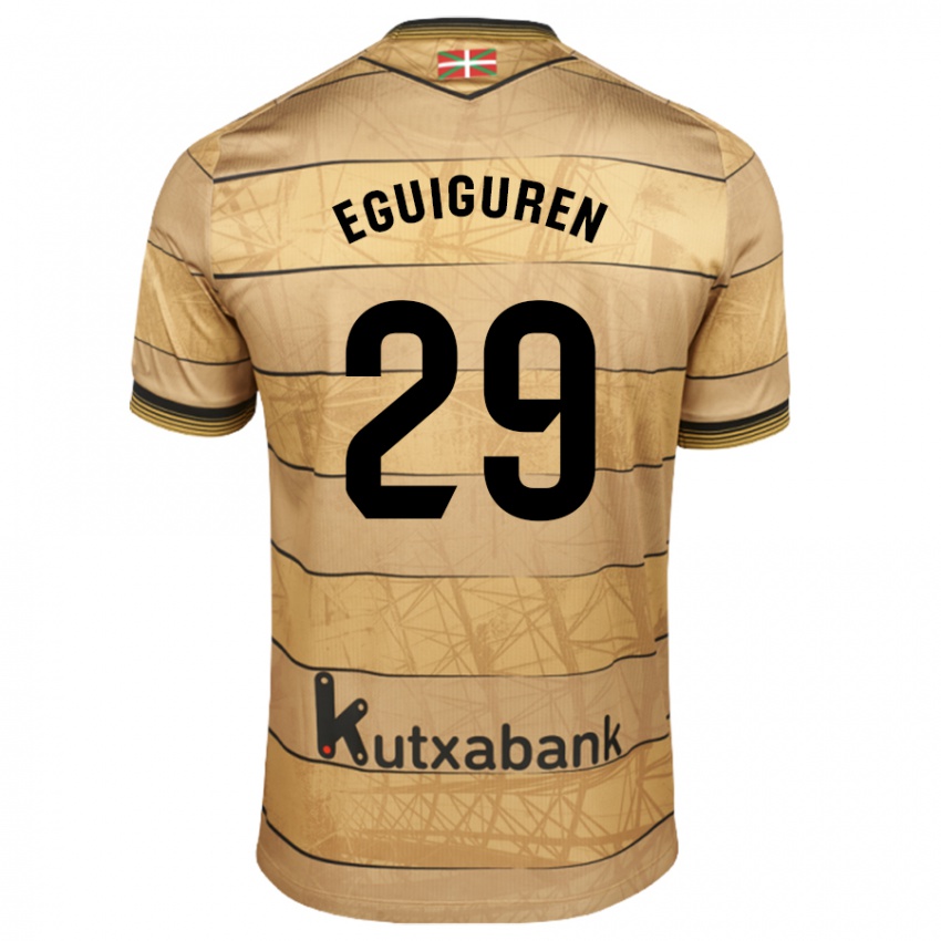 Niño Camiseta Intza Eguiguren Beraza #29 Marrón 2ª Equipación 2024/25 La Camisa Perú