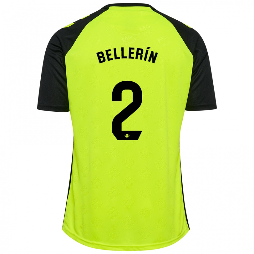 Niño Camiseta Hector Bellerin #2 Amarillo Fluorescente Negro 2ª Equipación 2024/25 La Camisa Perú