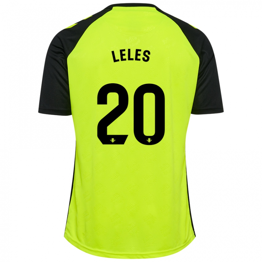 Niño Camiseta María De Los Ángeles Carrión Egido #20 Amarillo Fluorescente Negro 2ª Equipación 2024/25 La Camisa Perú