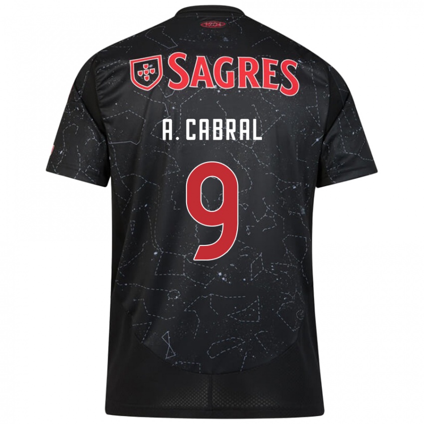 Niño Camiseta Arthur Cabral #9 Negro Rojo 2ª Equipación 2024/25 La Camisa Perú