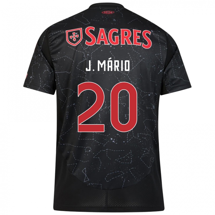 Niño Camiseta João Mário #20 Negro Rojo 2ª Equipación 2024/25 La Camisa Perú