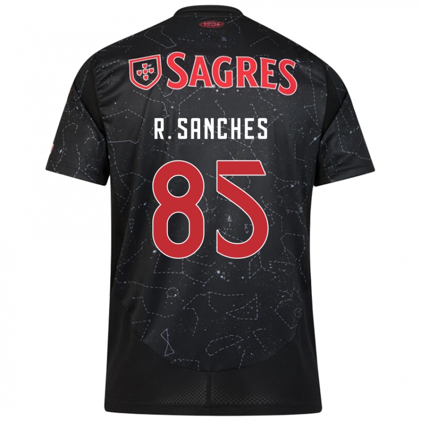 Niño Camiseta Renato Sanches #85 Negro Rojo 2ª Equipación 2024/25 La Camisa Perú