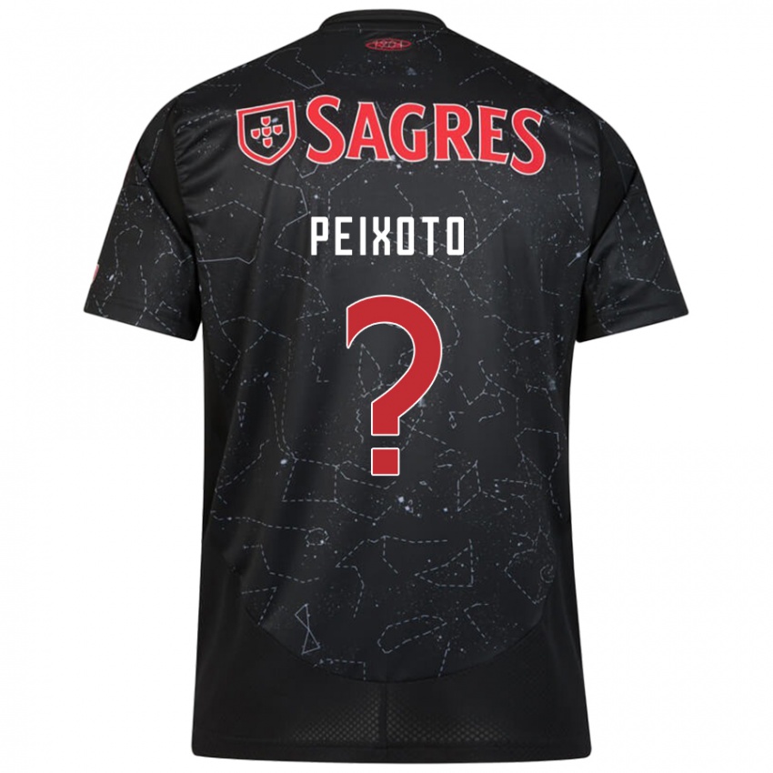 Niño Camiseta Guilherme Peixoto #0 Negro Rojo 2ª Equipación 2024/25 La Camisa Perú