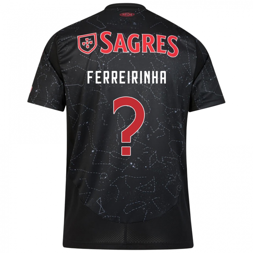 Niño Camiseta Afonso Ferreirinha #0 Negro Rojo 2ª Equipación 2024/25 La Camisa Perú