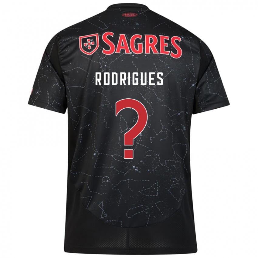 Niño Camiseta Miguel Rodrigues #0 Negro Rojo 2ª Equipación 2024/25 La Camisa Perú