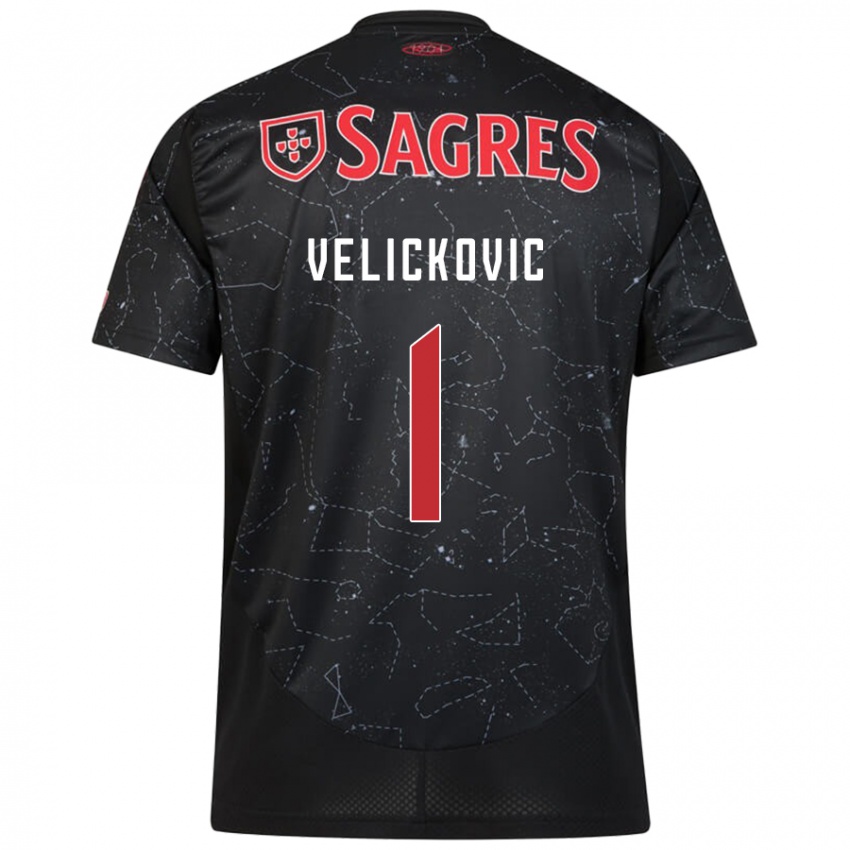 Niño Camiseta Luka Velickovic #1 Negro Rojo 2ª Equipación 2024/25 La Camisa Perú