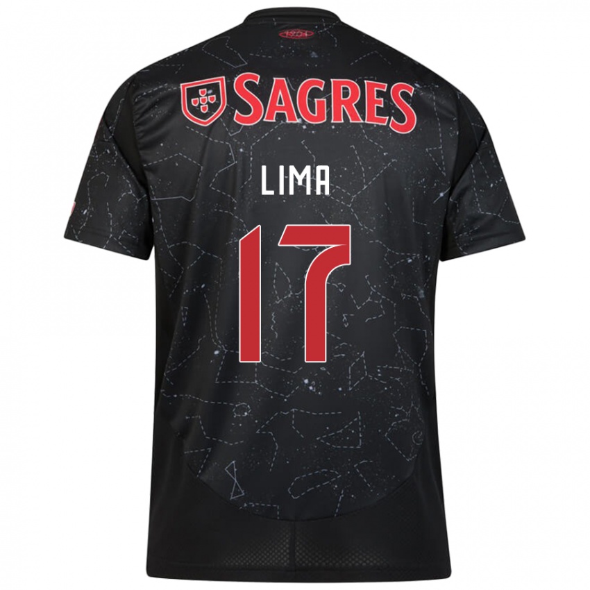 Niño Camiseta Ivan Lima #17 Negro Rojo 2ª Equipación 2024/25 La Camisa Perú