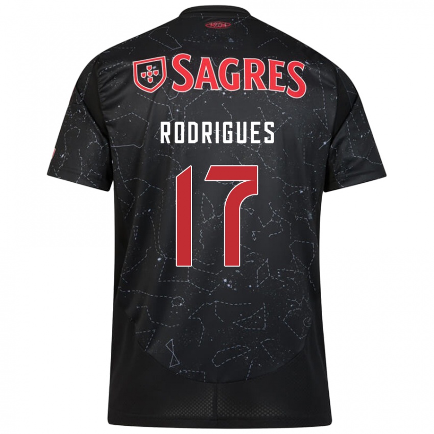 Niño Camiseta Tiago Rodrigues #17 Negro Rojo 2ª Equipación 2024/25 La Camisa Perú