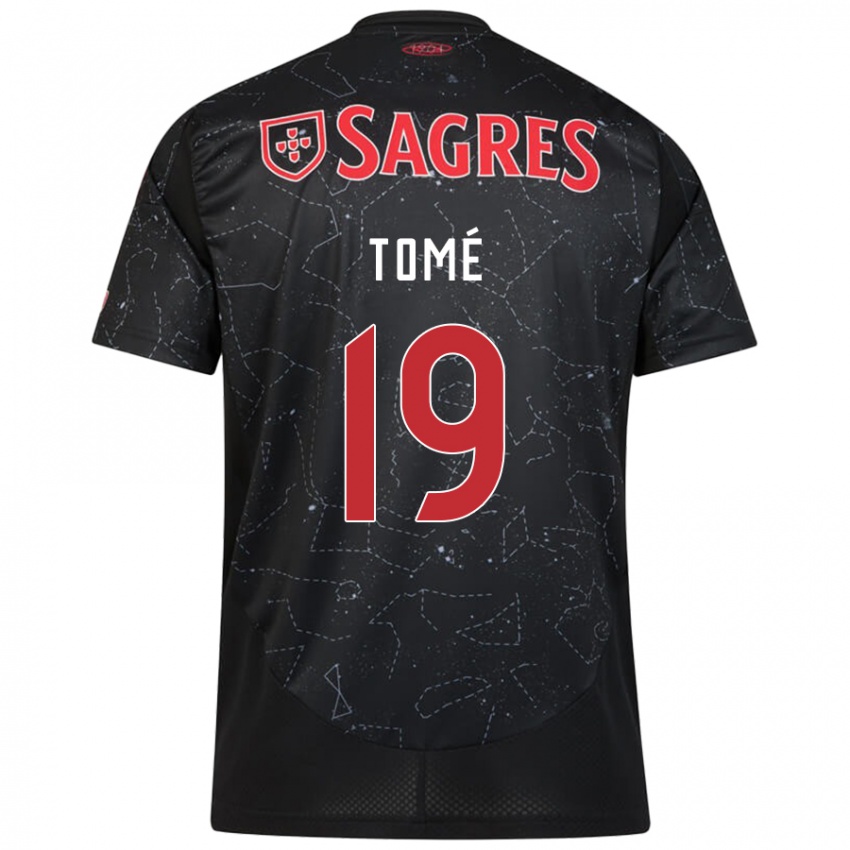 Niño Camiseta Olivio Tomé #19 Negro Rojo 2ª Equipación 2024/25 La Camisa Perú