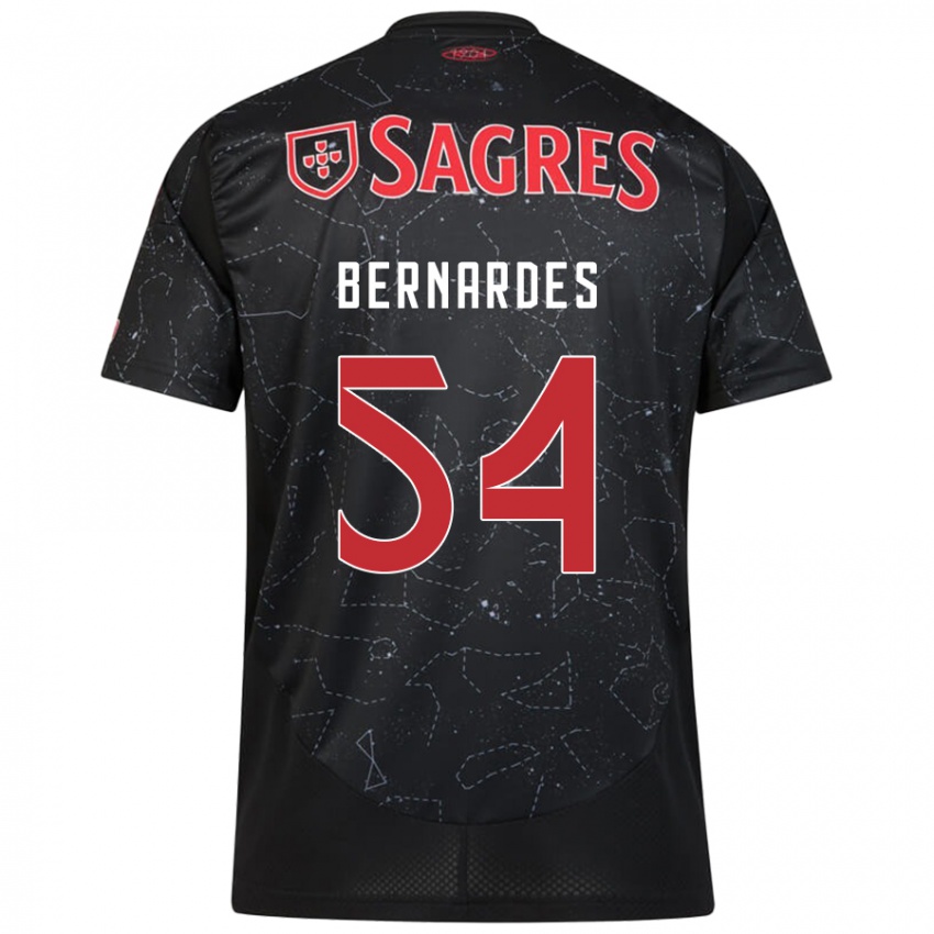 Niño Camiseta Bernardes #54 Negro Rojo 2ª Equipación 2024/25 La Camisa Perú