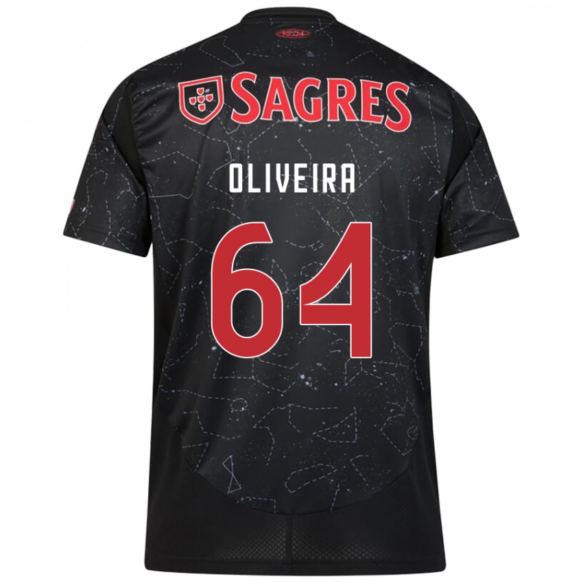 Niño Camiseta Gonçalo Oliveira #64 Negro Rojo 2ª Equipación 2024/25 La Camisa Perú