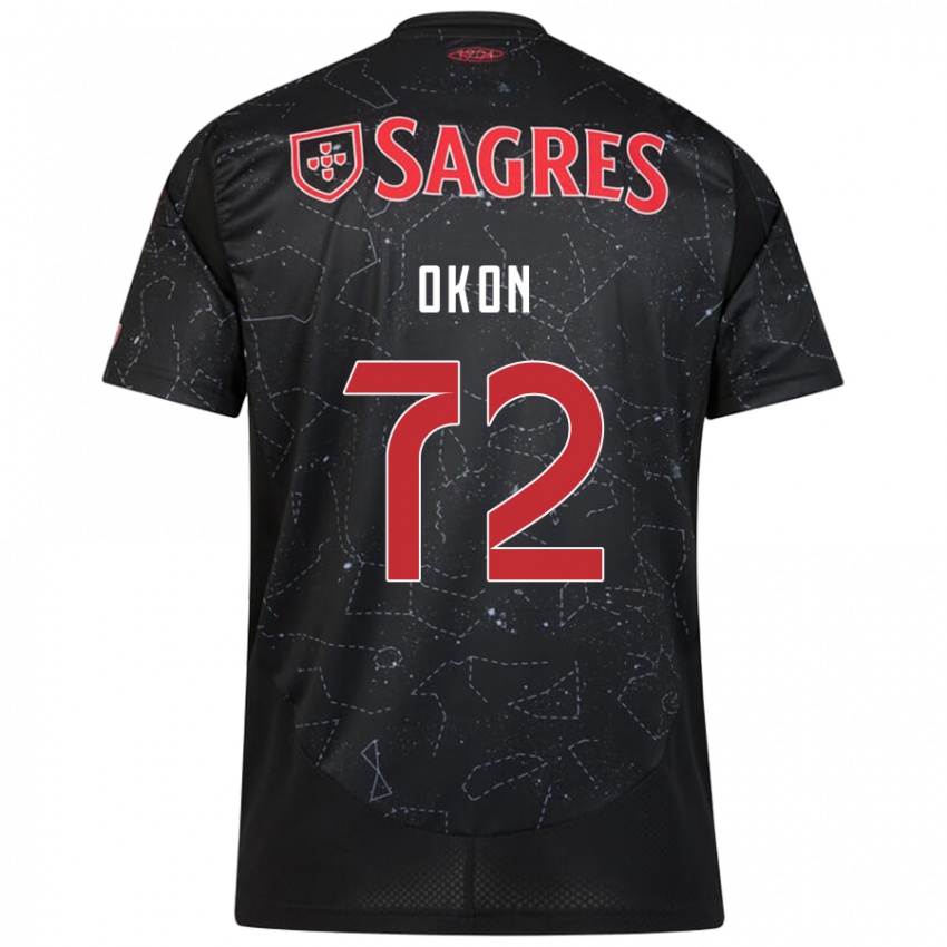 Niño Camiseta Paul Okon #72 Negro Rojo 2ª Equipación 2024/25 La Camisa Perú