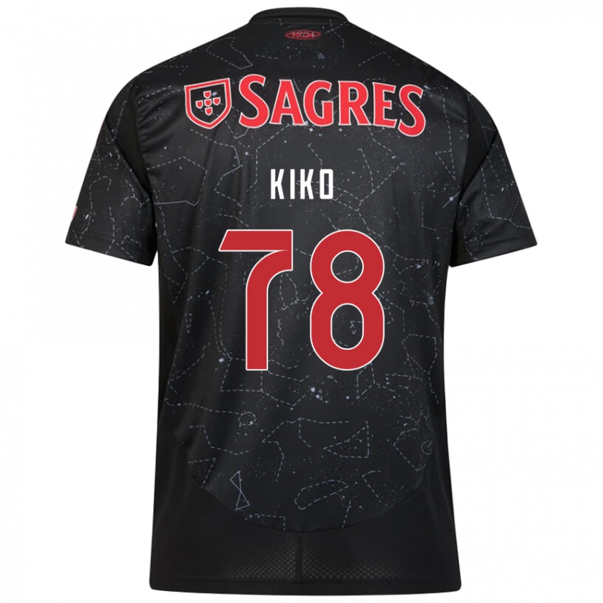 Niño Camiseta Kiko #78 Negro Rojo 2ª Equipación 2024/25 La Camisa Perú