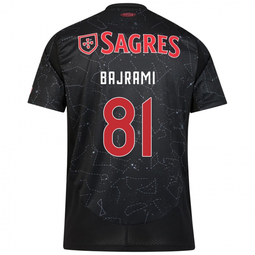 Niño Camiseta Adrian Bajrami #81 Negro Rojo 2ª Equipación 2024/25 La Camisa Perú