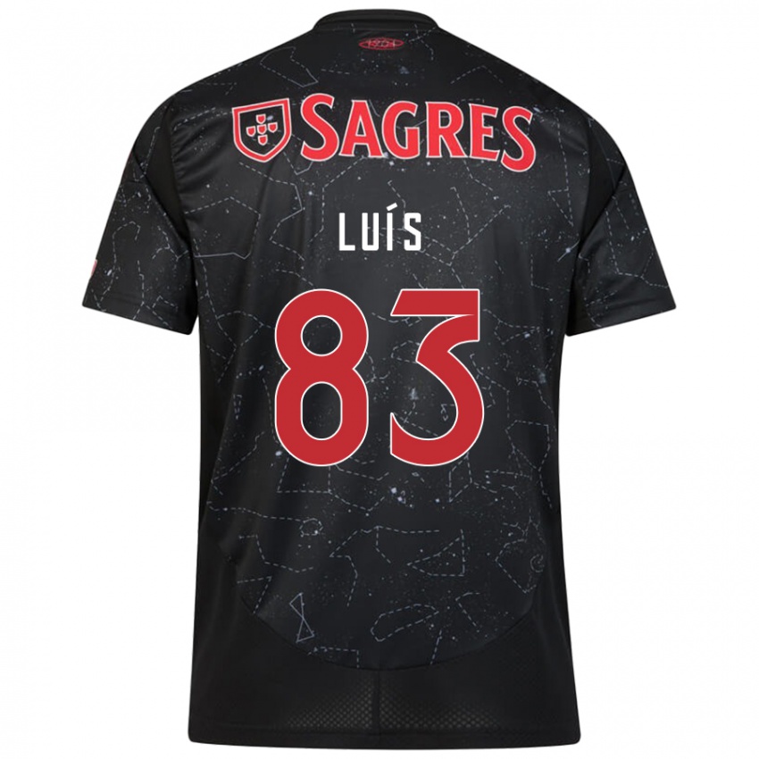 Niño Camiseta Rafael Luís #83 Negro Rojo 2ª Equipación 2024/25 La Camisa Perú