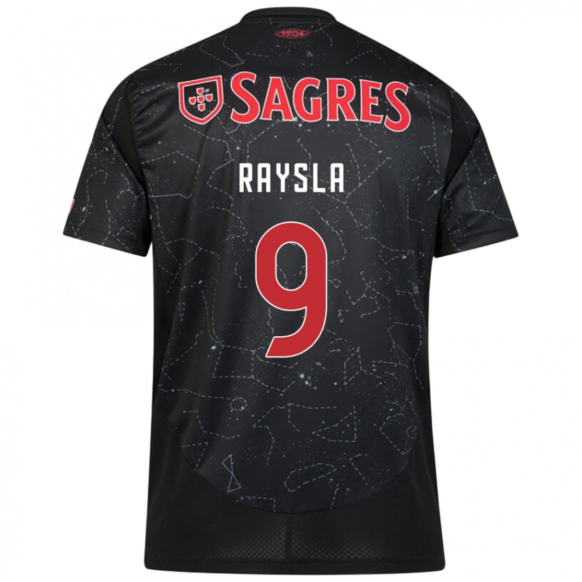 Niño Camiseta Nycole Raysla #9 Negro Rojo 2ª Equipación 2024/25 La Camisa Perú