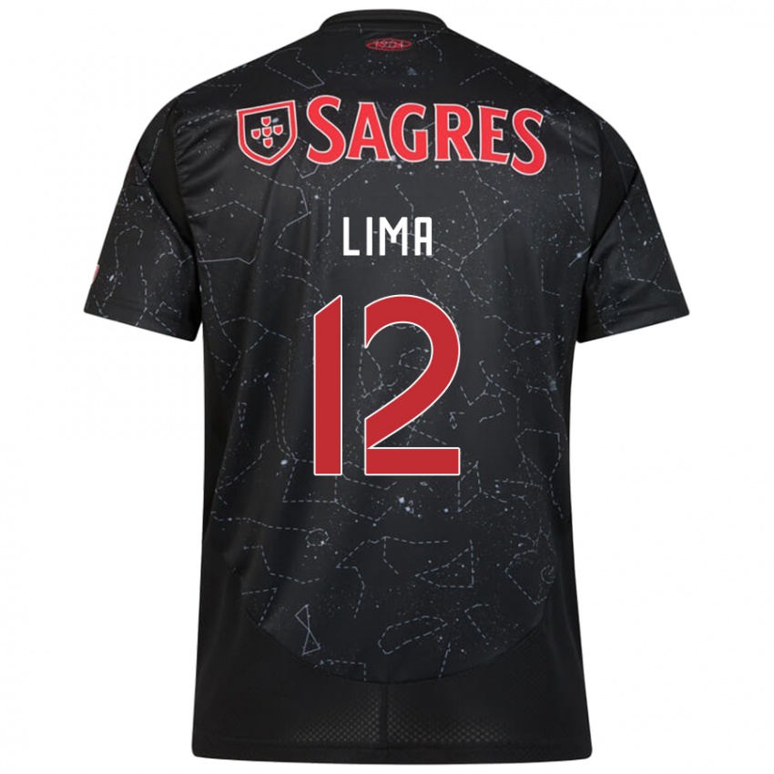 Niño Camiseta Thaís Lima #12 Negro Rojo 2ª Equipación 2024/25 La Camisa Perú