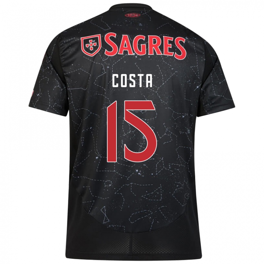 Niño Camiseta Carole Costa #15 Negro Rojo 2ª Equipación 2024/25 La Camisa Perú