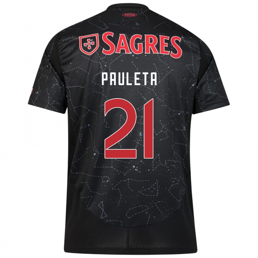 Niño Camiseta Pauleta #21 Negro Rojo 2ª Equipación 2024/25 La Camisa Perú