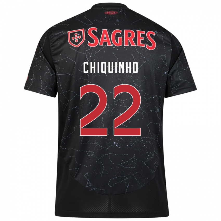 Niño Camiseta Chiquinho #22 Negro Rojo 2ª Equipación 2024/25 La Camisa Perú