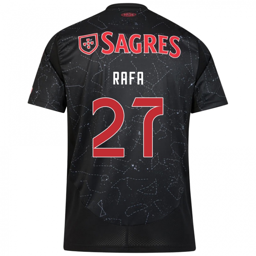 Niño Camiseta Rafa #27 Negro Rojo 2ª Equipación 2024/25 La Camisa Perú