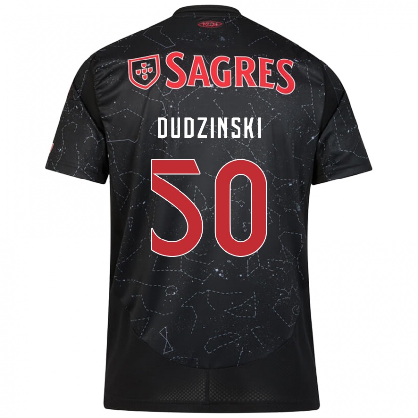 Niño Camiseta Marcel Dudzinski #50 Negro Rojo 2ª Equipación 2024/25 La Camisa Perú