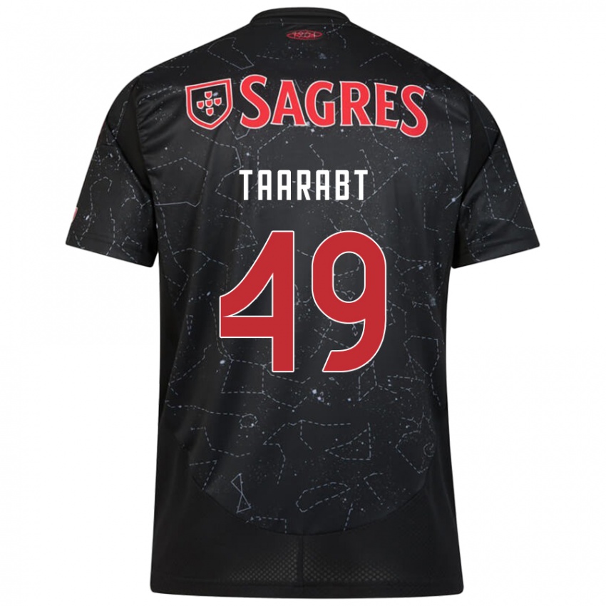 Niño Camiseta Adel Taarabt #49 Negro Rojo 2ª Equipación 2024/25 La Camisa Perú