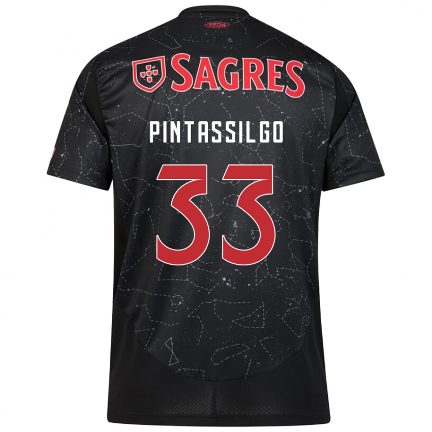 Niño Camiseta Lara Pintassilgo #33 Negro Rojo 2ª Equipación 2024/25 La Camisa Perú