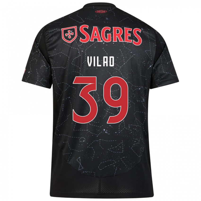 Niño Camiseta Carolina Vilao #39 Negro Rojo 2ª Equipación 2024/25 La Camisa Perú