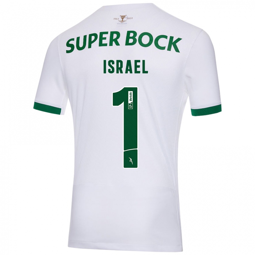 Niño Camiseta Franco Israel #1 Blanco Verde 2ª Equipación 2024/25 La Camisa Perú