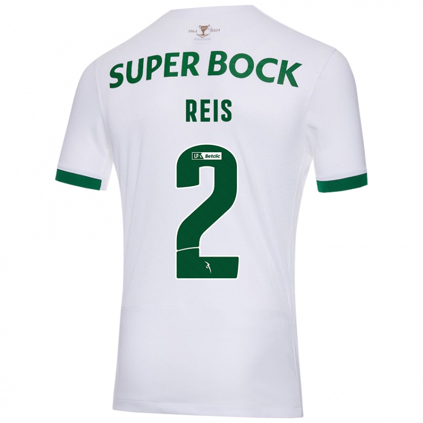 Niño Camiseta Matheus Reis #2 Blanco Verde 2ª Equipación 2024/25 La Camisa Perú