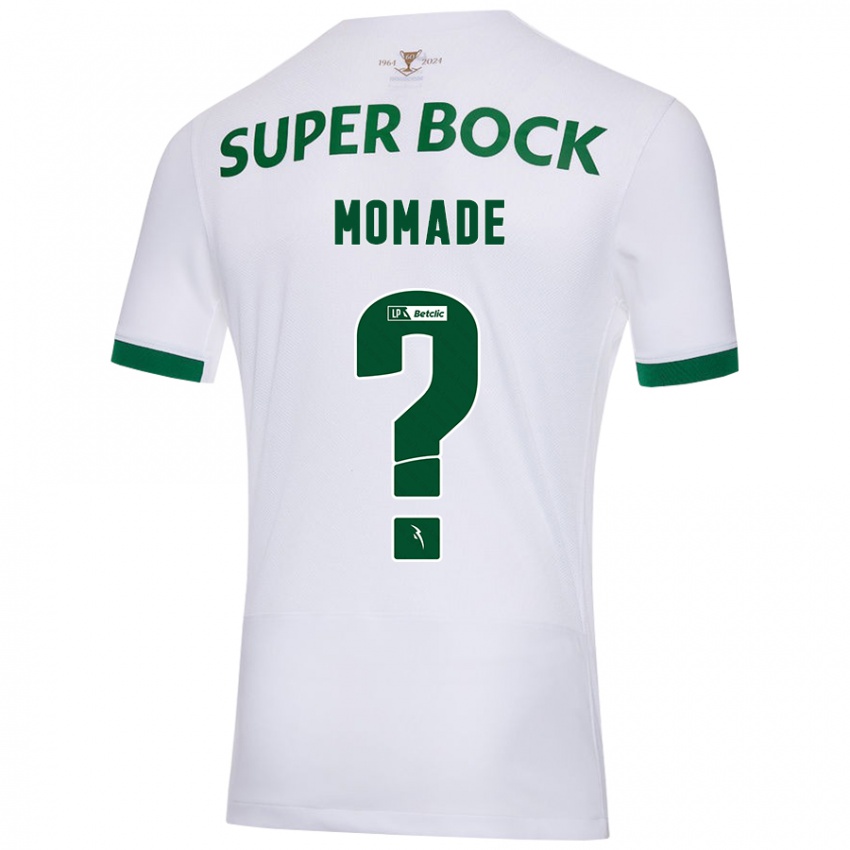 Niño Camiseta Rayhan Momade #0 Blanco Verde 2ª Equipación 2024/25 La Camisa Perú