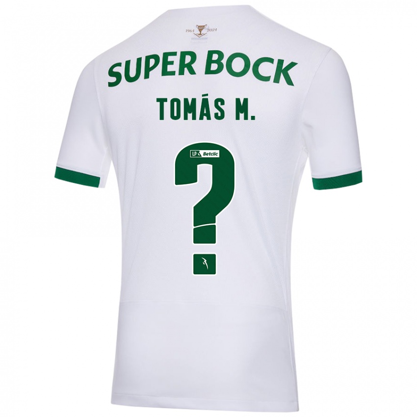 Niño Camiseta Tomás Mendes #0 Blanco Verde 2ª Equipación 2024/25 La Camisa Perú