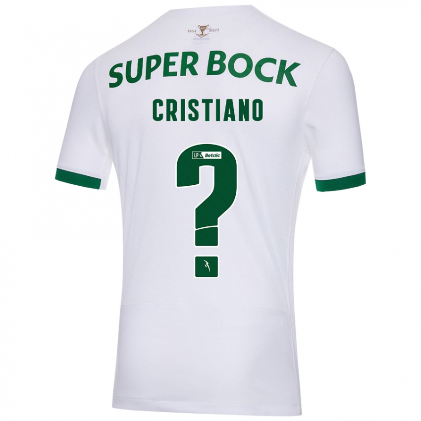 Niño Camiseta José Cristiano #0 Blanco Verde 2ª Equipación 2024/25 La Camisa Perú