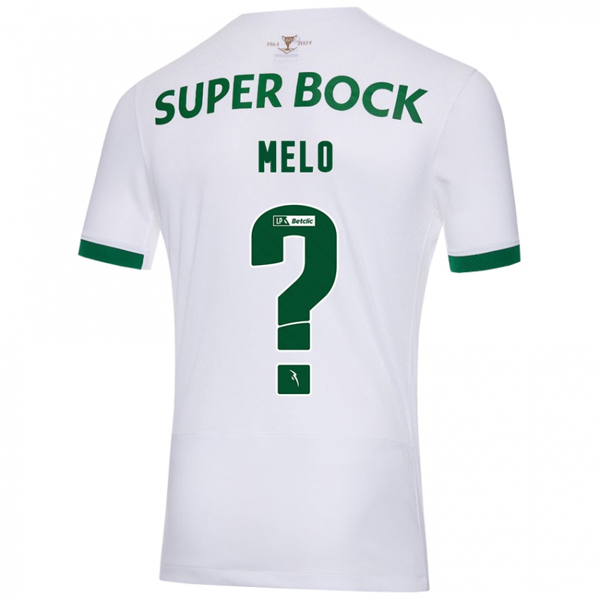 Niño Camiseta Rafael Melo #0 Blanco Verde 2ª Equipación 2024/25 La Camisa Perú