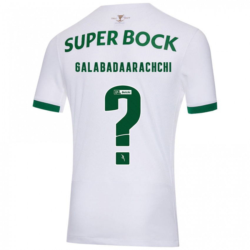 Niño Camiseta Jacynta Galabadaarachchi #0 Blanco Verde 2ª Equipación 2024/25 La Camisa Perú