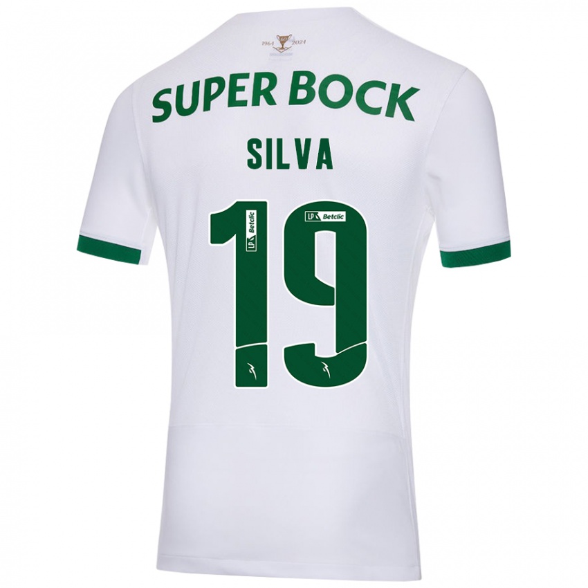 Niño Camiseta Diana Silva #19 Blanco Verde 2ª Equipación 2024/25 La Camisa Perú