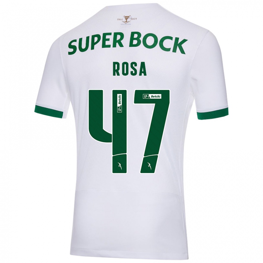 Niño Camiseta Mariana Rosa #47 Blanco Verde 2ª Equipación 2024/25 La Camisa Perú