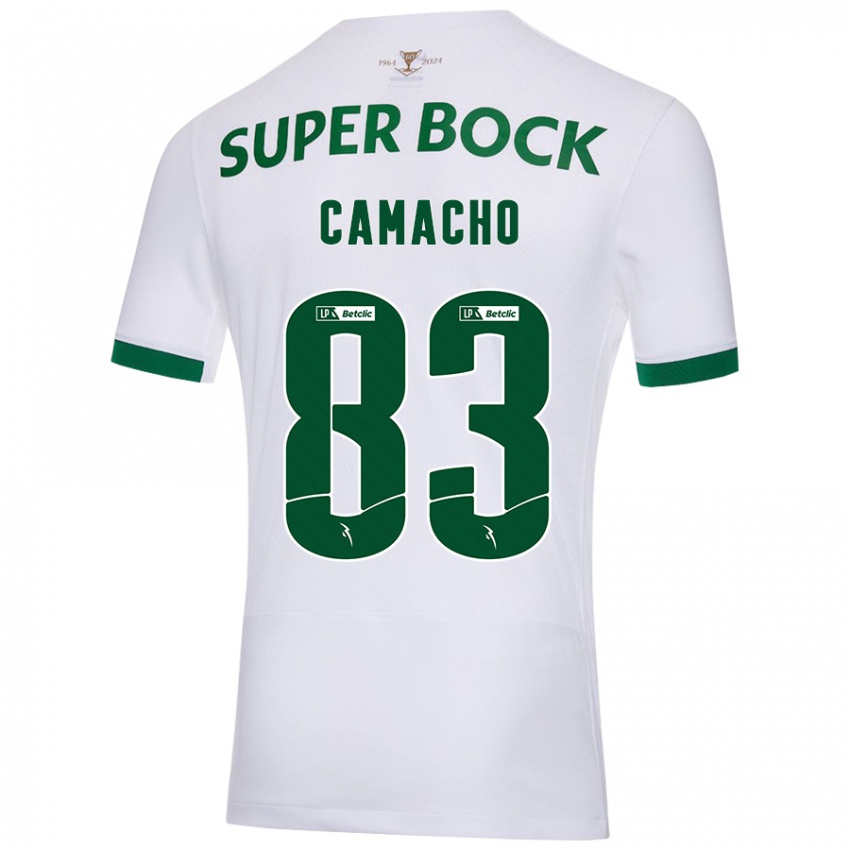 Niño Camiseta Rafael Camacho #83 Blanco Verde 2ª Equipación 2024/25 La Camisa Perú