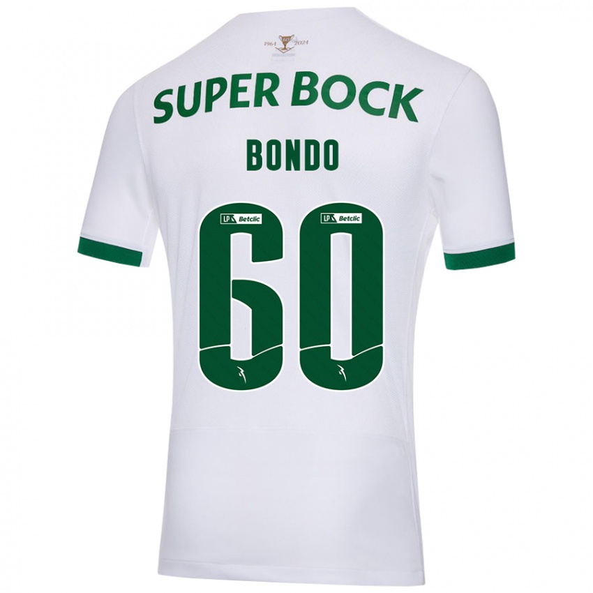 Niño Camiseta Pedro Bondo #60 Blanco Verde 2ª Equipación 2024/25 La Camisa Perú