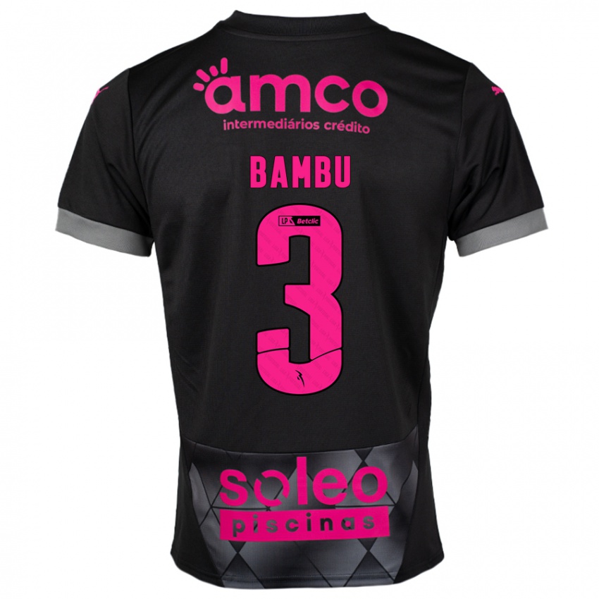 Niño Camiseta Robson Bambu #3 Negro Rosa 2ª Equipación 2024/25 La Camisa Perú