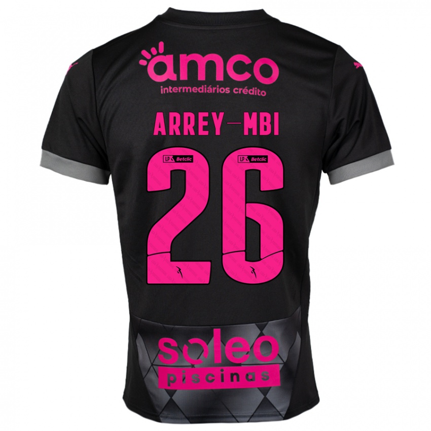 Niño Camiseta Bright Arrey-Mbi #26 Negro Rosa 2ª Equipación 2024/25 La Camisa Perú