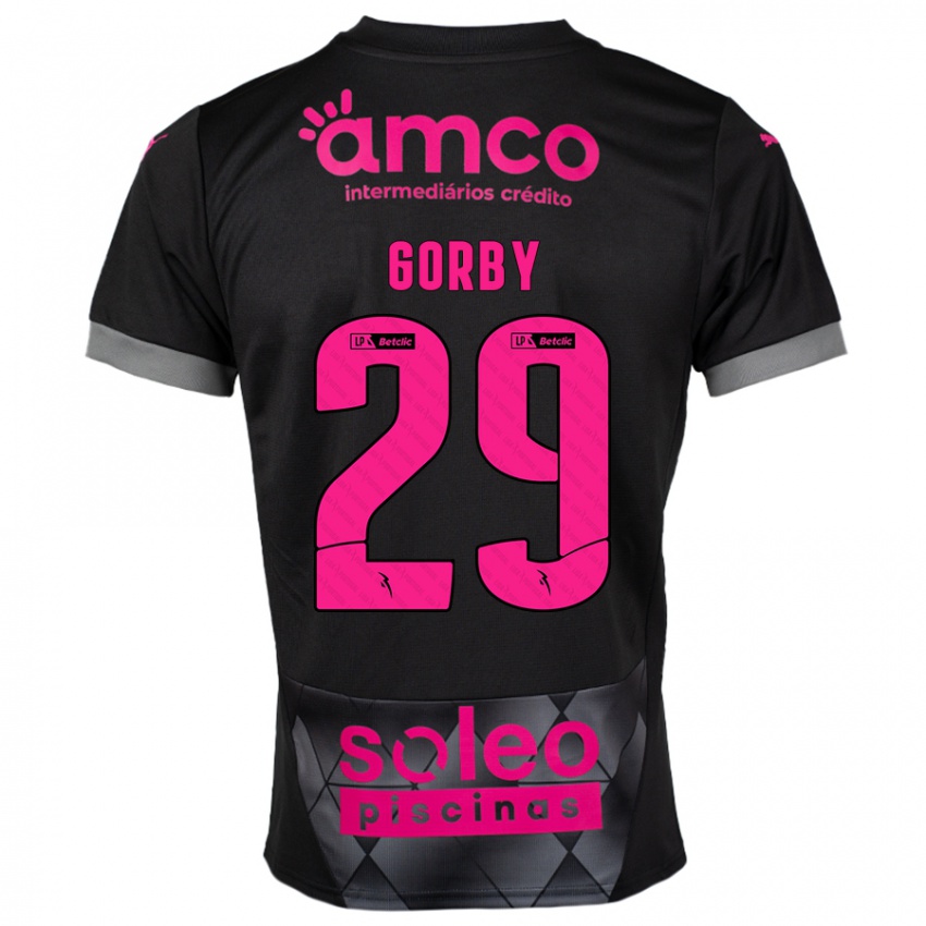 Niño Camiseta Gorby #29 Negro Rosa 2ª Equipación 2024/25 La Camisa Perú