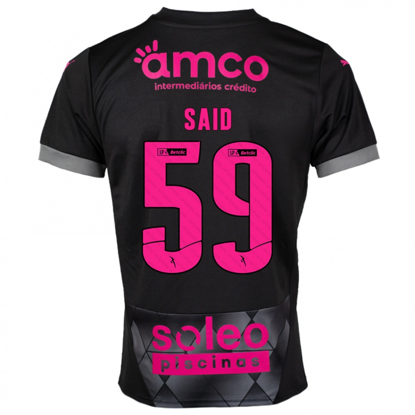 Niño Camiseta Yan Said #59 Negro Rosa 2ª Equipación 2024/25 La Camisa Perú