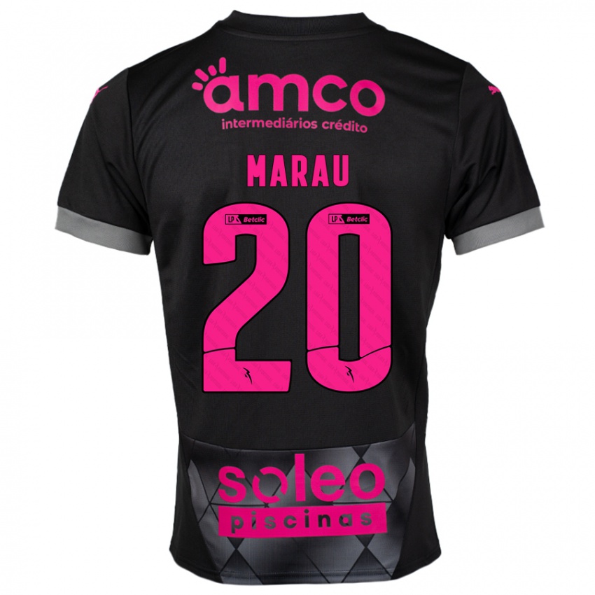 Niño Camiseta Madalena Marau #20 Negro Rosa 2ª Equipación 2024/25 La Camisa Perú