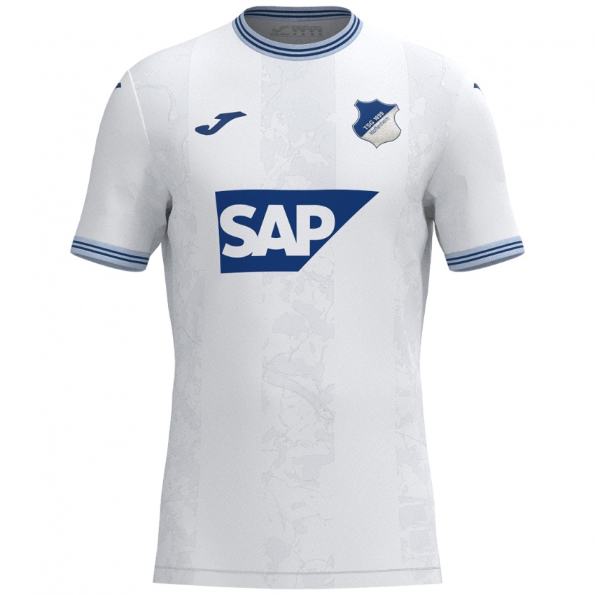 Niño Camiseta Felix Hagmann #2 Blanco Azul 2ª Equipación 2024/25 La Camisa Perú