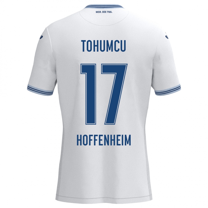 Niño Camiseta Umut Tohumcu #17 Blanco Azul 2ª Equipación 2024/25 La Camisa Perú