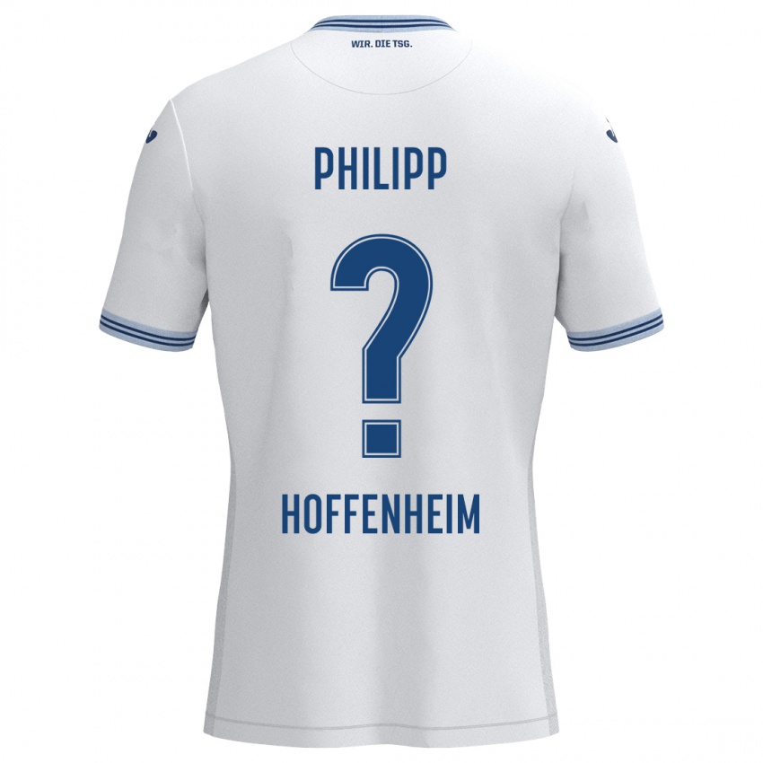 Niño Camiseta Tim Philipp #0 Blanco Azul 2ª Equipación 2024/25 La Camisa Perú