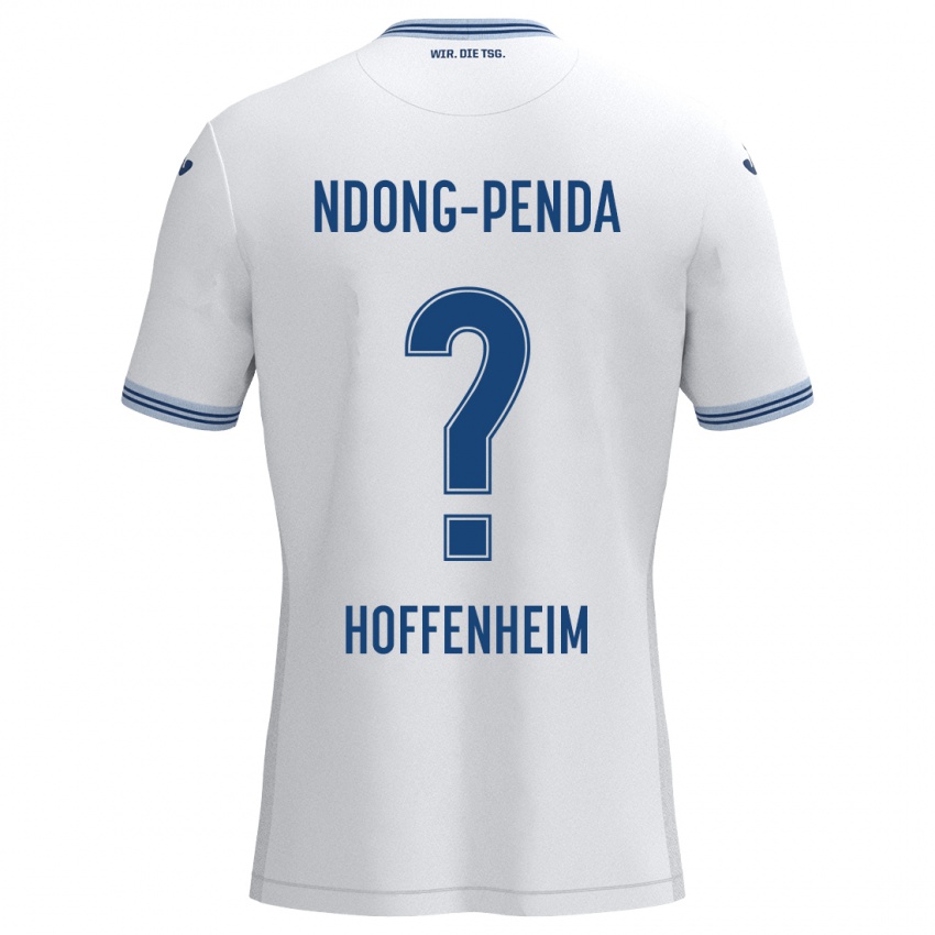 Niño Camiseta Maxime Ndong-Penda #0 Blanco Azul 2ª Equipación 2024/25 La Camisa Perú