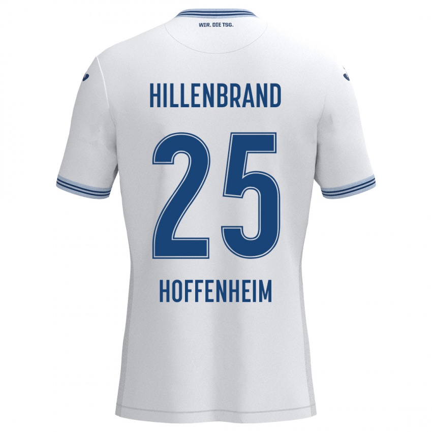 Niño Camiseta Jack Hillenbrand #25 Blanco Azul 2ª Equipación 2024/25 La Camisa Perú